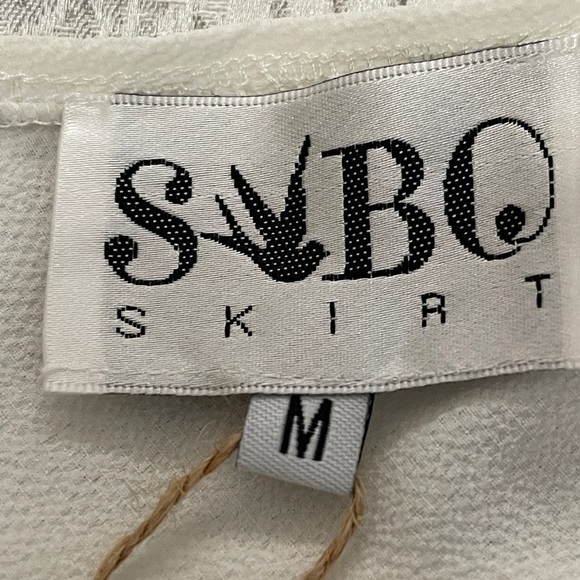 Sabo Skirt Plunge Cut Out Romper Playsuit Ivory Size M - Picture 10 of 11